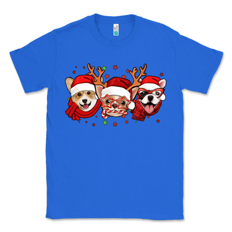 Christmas Dogs Corgi Chihuahua Frenchie Classic Tee by Jasminsmagicworld | Teevron