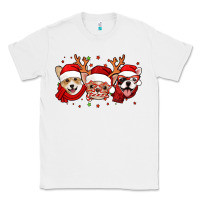 White christmas dogs corgi chihuahua frenchie Classic Tee - Jasminsmagicworld