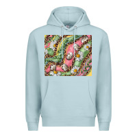 Blue Mist Easter Quail Egg And Daisy Premium Hoodie - RanaPortraitStore