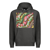 Charcoal Heather Easter Quail Egg And Daisy Premium Hoodie - RanaPortraitStore
