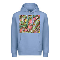 Colony Blue Easter Quail Egg And Daisy Premium Hoodie - RanaPortraitStore