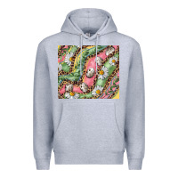 Heather Grey Easter Quail Egg And Daisy Premium Hoodie - RanaPortraitStore