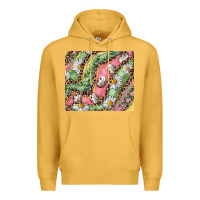 Mustard Easter Quail Egg And Daisy Premium Hoodie - RanaPortraitStore