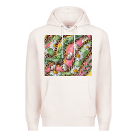Pale Pink Easter Quail Egg And Daisy Premium Hoodie - RanaPortraitStore