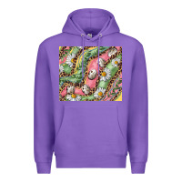 Purple Easter Quail Egg And Daisy Premium Hoodie - RanaPortraitStore
