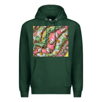 Sports Green Easter Quail Egg And Daisy Premium Hoodie - RanaPortraitStore