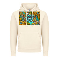 Vintage Artic western turquoise and sunflowers skinny metal can holder Vintage Hoodie - HRA Design Shop