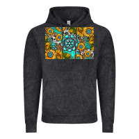 Western Turquoise And Sunflowers Skinny Metal Can Holder Vintage Hoodie | Teevron