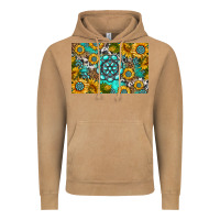 Vintage Camel western turquoise and sunflowers skinny metal can holder Vintage Hoodie - HRA Design Shop