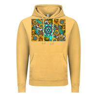 Vintage Mustard western turquoise and sunflowers skinny metal can holder Vintage Hoodie - HRA Design Shop