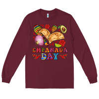 Burgundy empanada day Long Sleeve Tee - AdoDesignShop