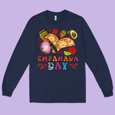 Empanada Day Long Sleeve Tee Designed By Adodesignshop