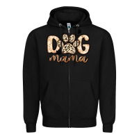 Black dog mama Zipper Hoodie - MaliasSmallBusiness