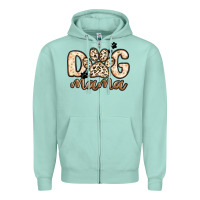 Seafoam dog mama Zipper Hoodie - MaliasSmallBusiness