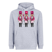 Heather Grey Pink nutcrackers Heavyweight Hoodie - MaliasSmallBusiness