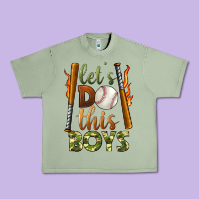 Let's Do This Boys Baseball Urban Heavy Tee Designed By Bundleandbundleshop