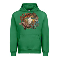 Emerald Cowboy wild and free western Urban Hoodie - HowdyJamesFarm