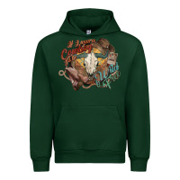 Forest Green Cowboy wild and free western Urban Hoodie - HowdyJamesFarm