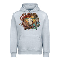 Heather Grey Cowboy wild and free western Urban Hoodie - HowdyJamesFarm