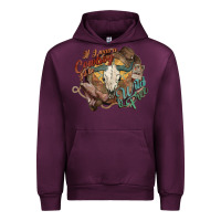 Mauve Wine Cowboy wild and free western Urban Hoodie - HowdyJamesFarm