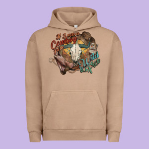 Cowboy Wild And Free Western Urban Hoodie Designed By Howdyjamesfarm