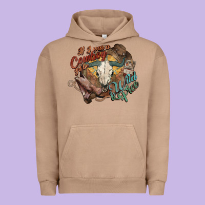 Cowboy Wild And Free Western Urban Hoodie Designed By Howdyjamesfarm