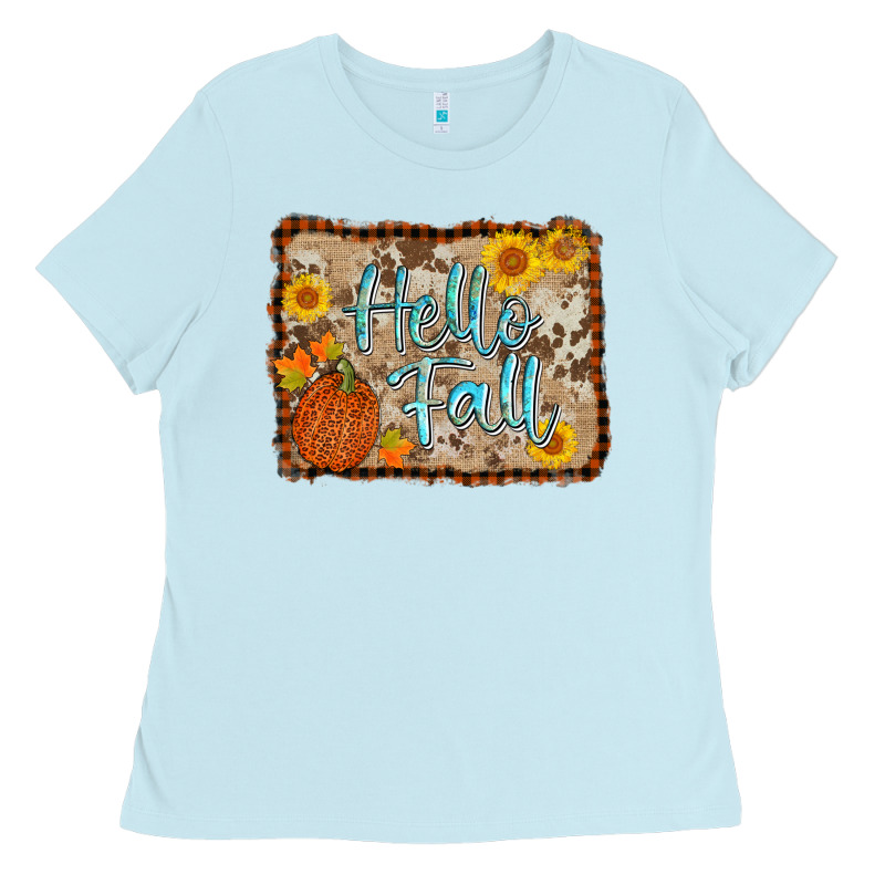 Hello Fall Ladies Tee by AdoDesignShop | Teevron