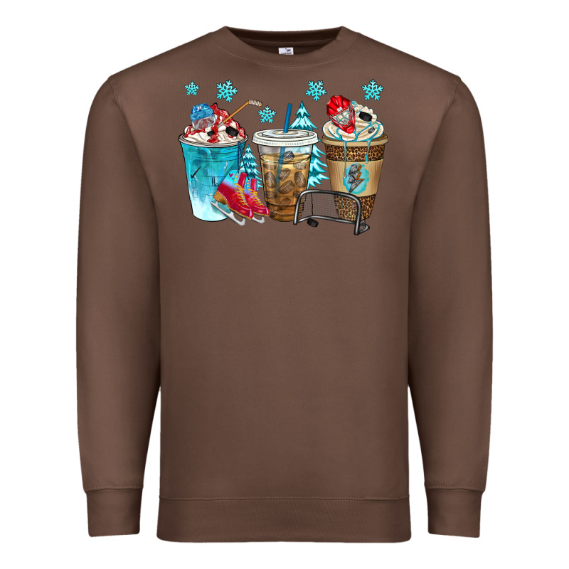 Hockey Coffee Cups Bbs Premium Sweatshirt by BundleAndBundleShop | Teevron