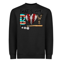 Black baseball Heavyweight Sweatshirt - CowhideDigitalArt