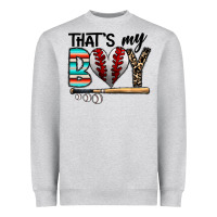Heather Grey baseball Heavyweight Sweatshirt - CowhideDigitalArt