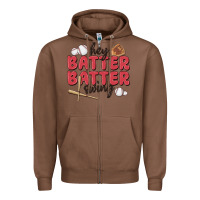 Chestnut hey batter batter swing Zipper Hoodie - MaliasSmallBusiness