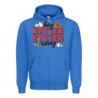True Royal hey batter batter swing Zipper Hoodie - MaliasSmallBusiness