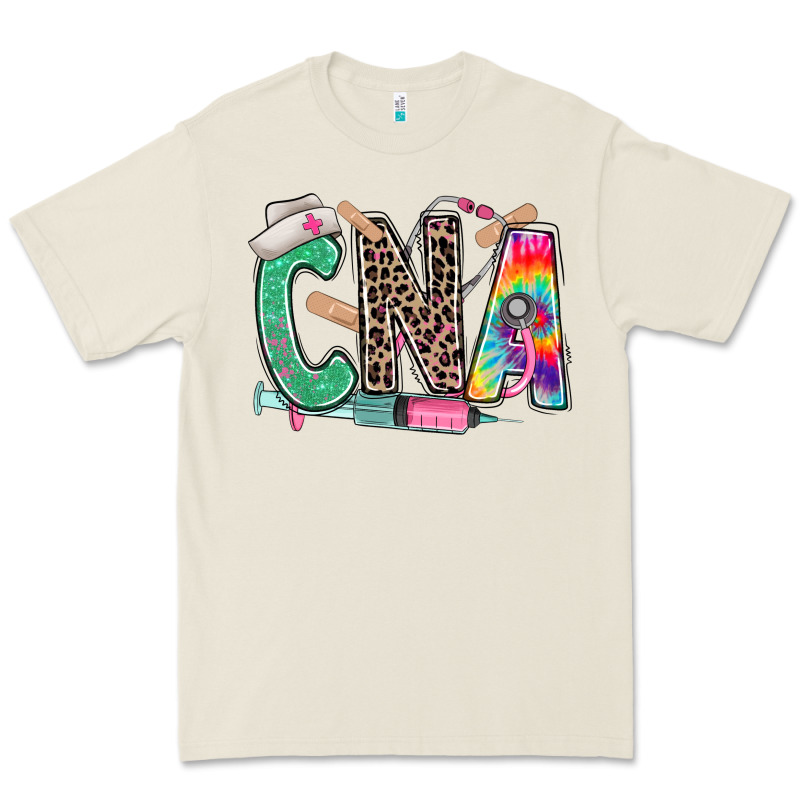 Cna Nurse Tie Dye Leopard Premium Tee by RanaPortraitStore | Teevron