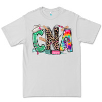 Dove Grey cna nurse tie dye leopard Premium Tee - RanaPortraitStore