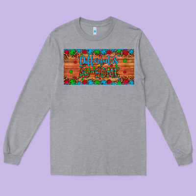 Different Is Au Some Autism Awareness License Plate Long Sleeve Tee Designed By Artiststas