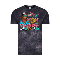 Cloud Black afro wife mom nurse Vintage Tee - AdoDesignShop