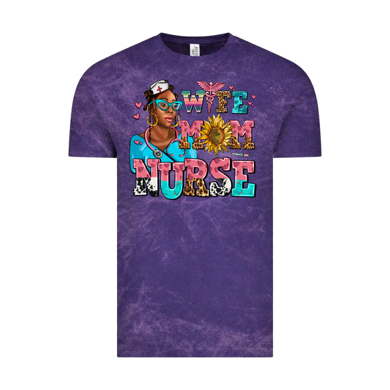 Afro Wife Mom Nurse Vintage Tee by AdoDesignShop | Teevron