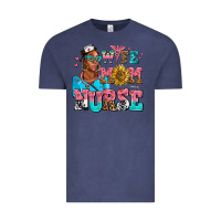 Vintage Denim afro wife mom nurse Vintage Tee - AdoDesignShop