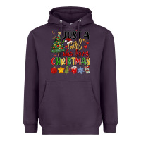 Plum just a girl who loves christmas Heavyweight Hoodie - MaliasSmallBusiness