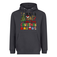 Smoke just a girl who loves christmas Heavyweight Hoodie - MaliasSmallBusiness
