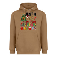 Toasted Coconut just a girl who loves christmas Heavyweight Hoodie - MaliasSmallBusiness
