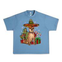 Pebble Blue Chihuahua Christmas Urban Heavy Tee - JahusDesignShop
