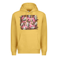 Antique Gold Easter Quail Eggs And Leopard Bunny Premium Hoodie - RanaPortraitStore
