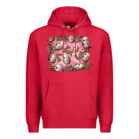 Cardinal Easter Quail Eggs And Leopard Bunny Premium Hoodie - RanaPortraitStore