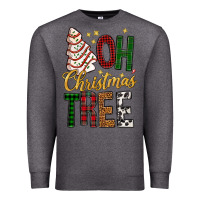 Charcoal Heather oh christmas tree bbs Premium Sweatshirt - BundleAndBundleShop