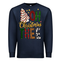 Navy oh christmas tree bbs Premium Sweatshirt - BundleAndBundleShop
