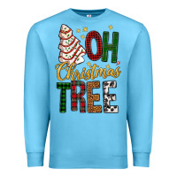 Ocean Blue oh christmas tree bbs Premium Sweatshirt - BundleAndBundleShop