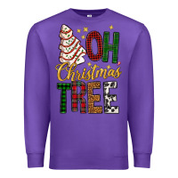 Purple oh christmas tree bbs Premium Sweatshirt - BundleAndBundleShop