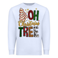 White oh christmas tree bbs Premium Sweatshirt - BundleAndBundleShop