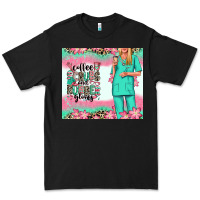 Black coffee scrubs rubber gloves nurse Premium Tee - RanaPortraitStore